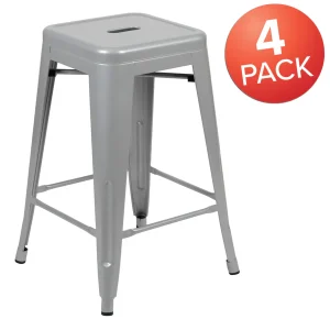 High Metal Counter-Height, Indoor Bar Stool