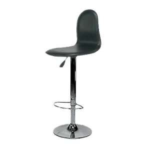Black Club Bar Stool Chair